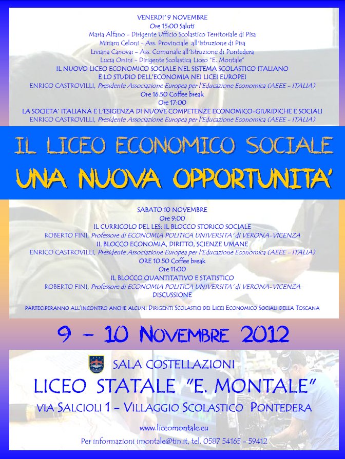 locandina convegno les liceo montale pontedera